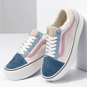 VANS - old skool stackform pig suede Sherpa Multicolor Size 9.5